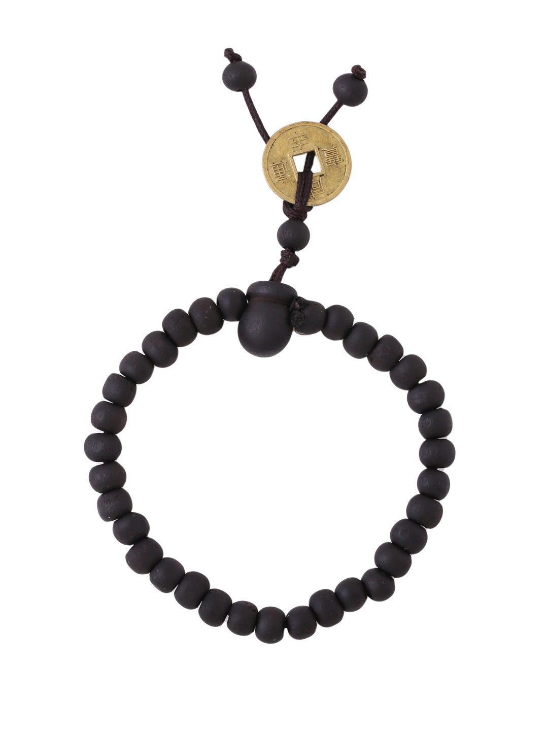 Black Beaded Elasticated Rakhi With Roli Chawal