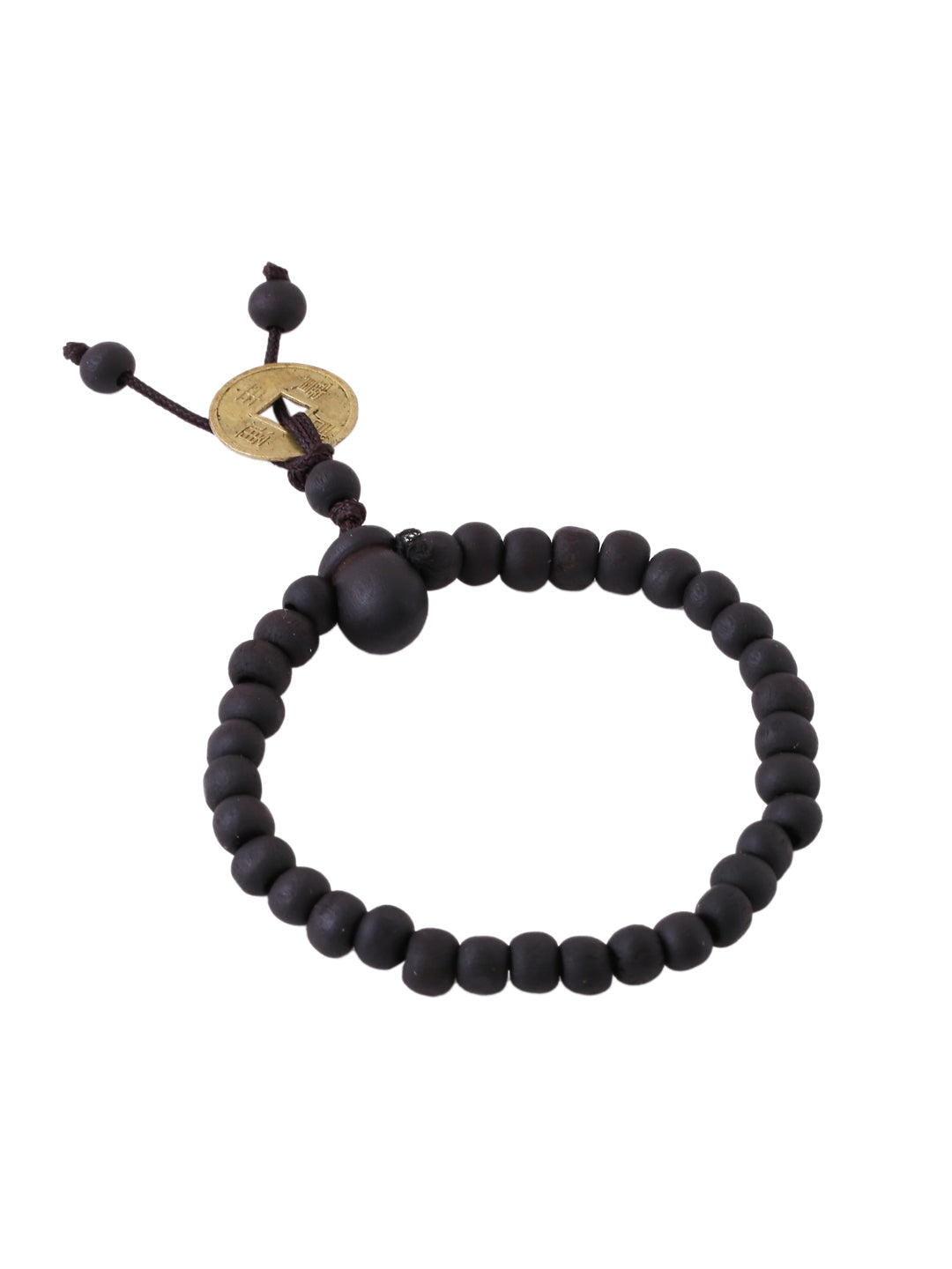 Black Beaded Elasticated Rakhi With Roli Chawal