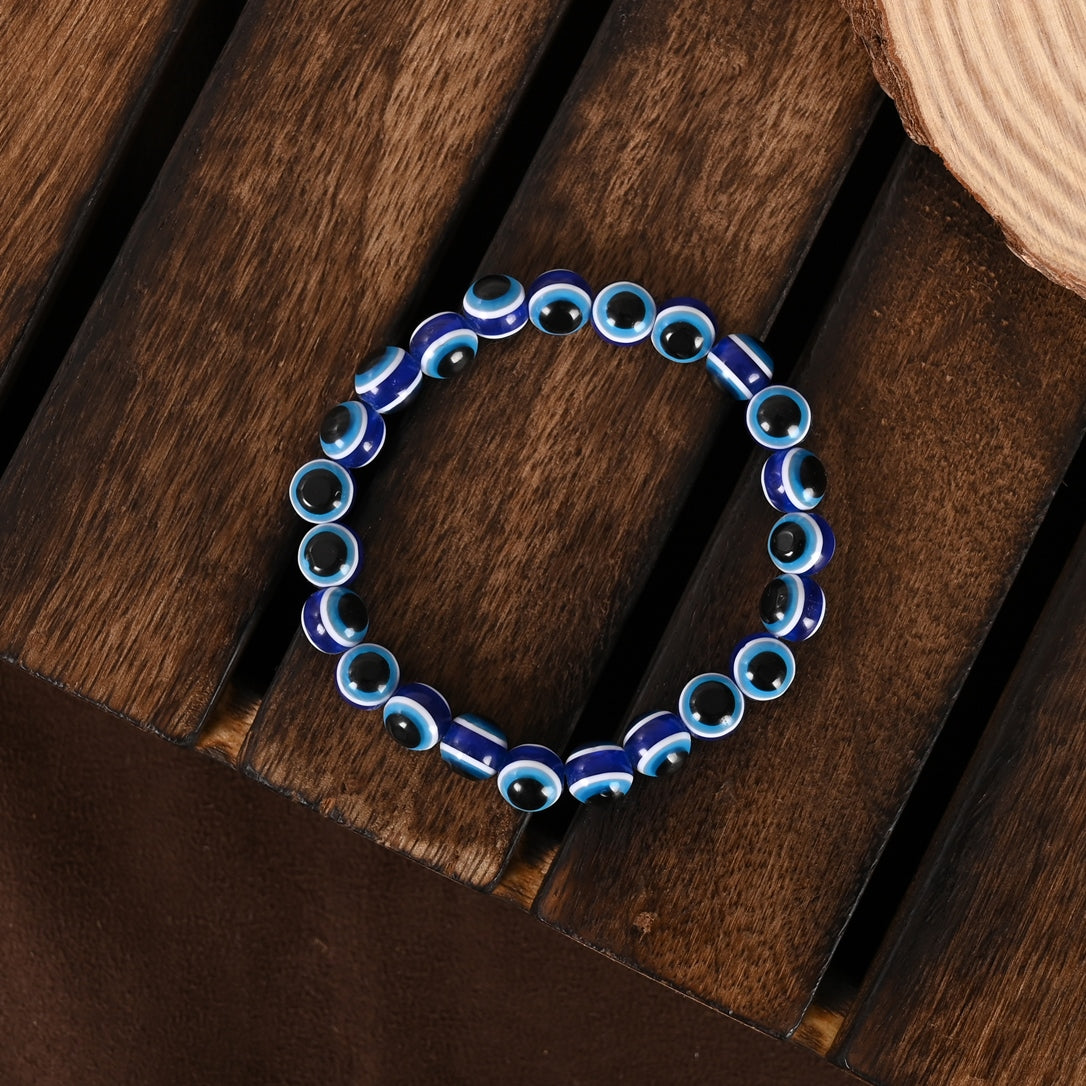 Blue Evil Eye Rakhi With Roli Chawal