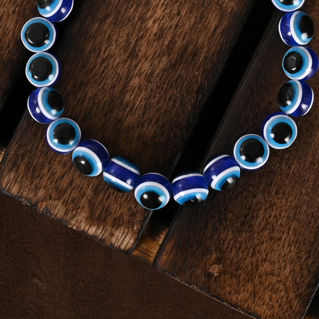 Blue Evil Eye Rakhi With Roli Chawal