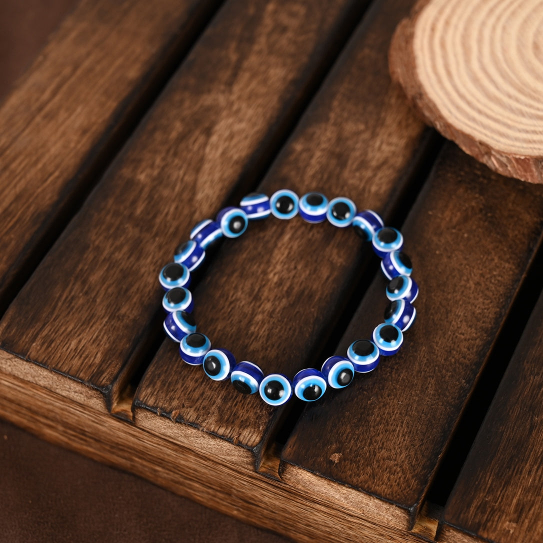 Blue Evil Eye Rakhi With Roli Chawal