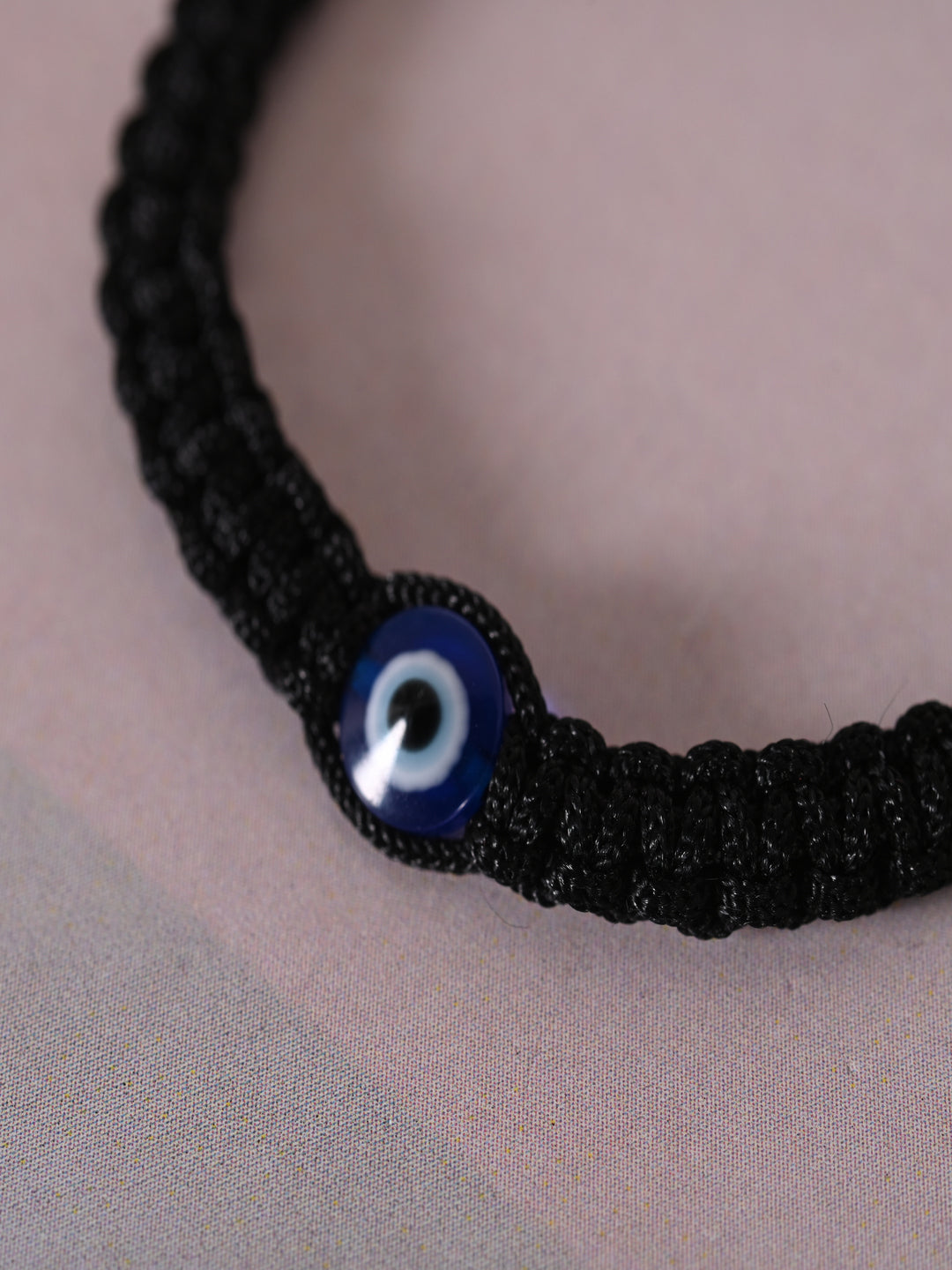 Black Evil Eye Rakhi With Roli Chawal
