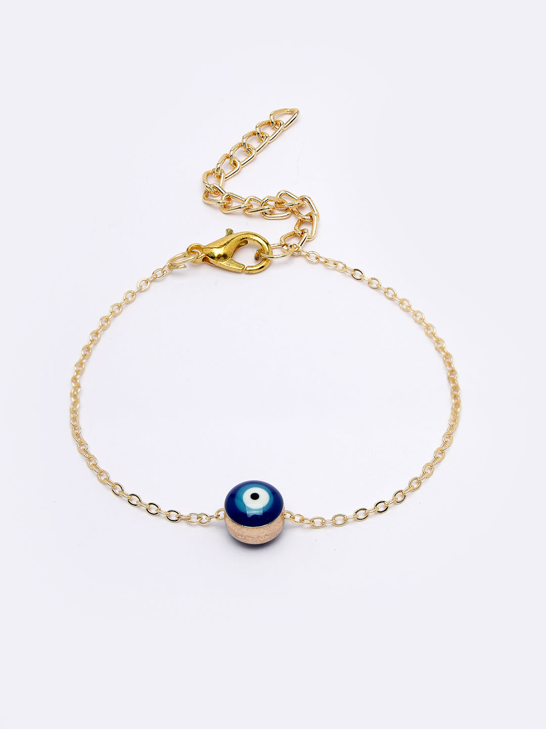 Gold-Toned Evil Eye Rakhi With Roli Chawal