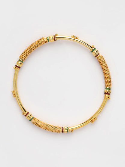 Women's Set Of 2 Gold-Plated Handcrafted Traditional Bangles