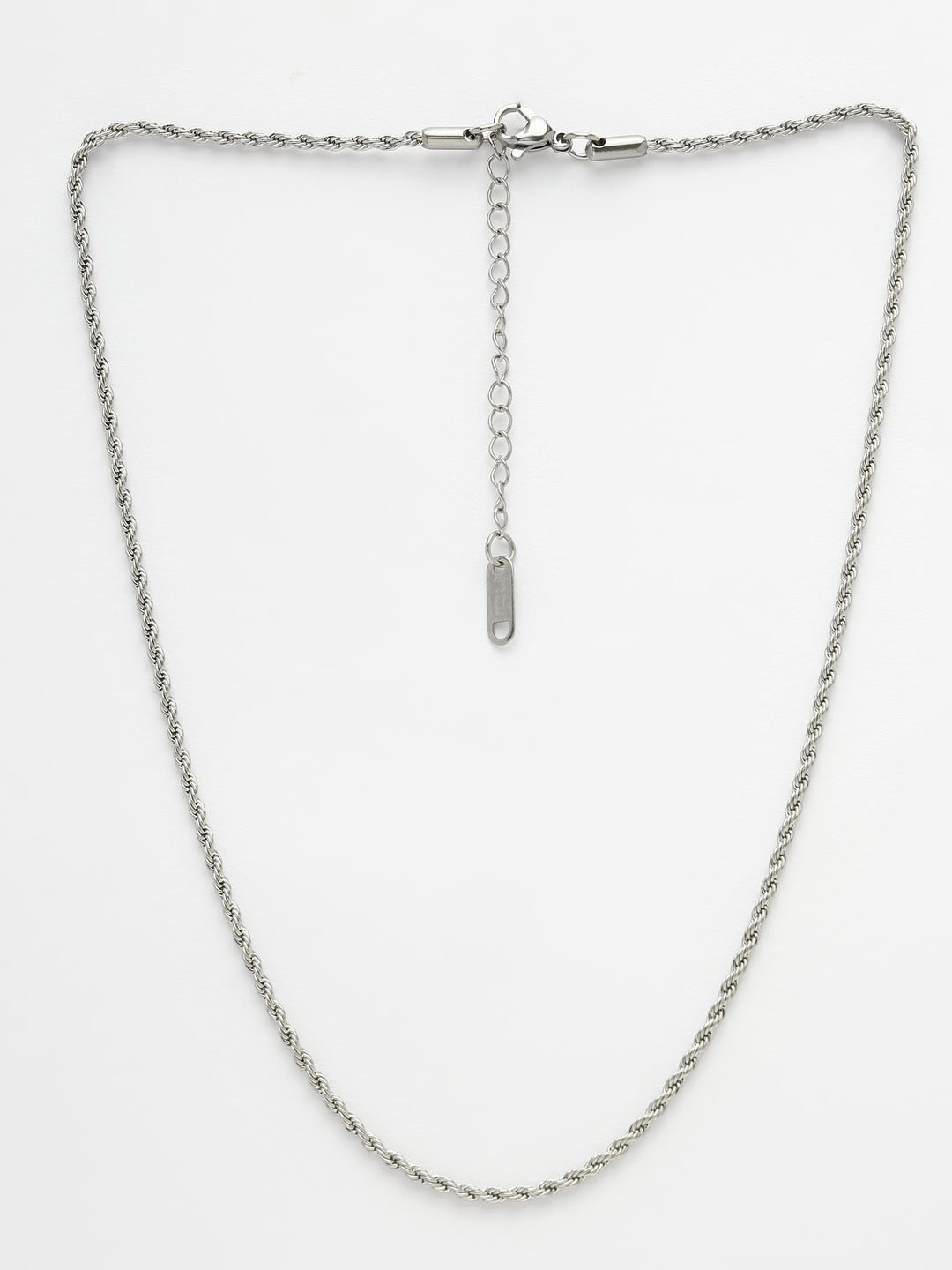 Women's Silver-Toned German Silver Oxidised Chain