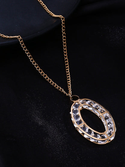 Women's Gold-Plated Oxidised Bohemian Necklace