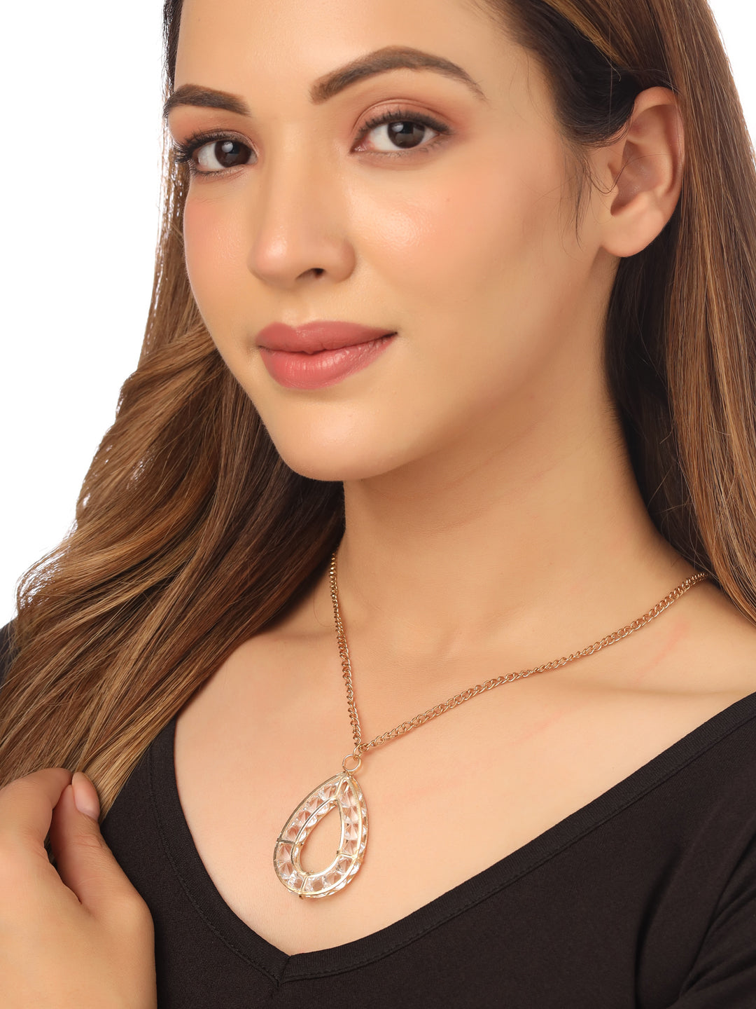 Women's Gold-Plated Oxidised Bohemian Necklace