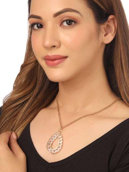 Women's Gold-Plated Oxidised Bohemian Necklace