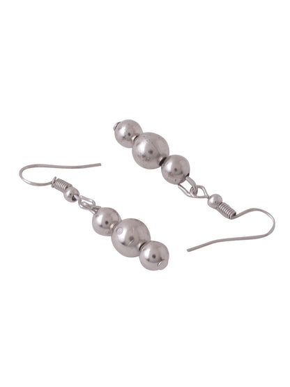Women's Silver Toned Oxidised jewellery set