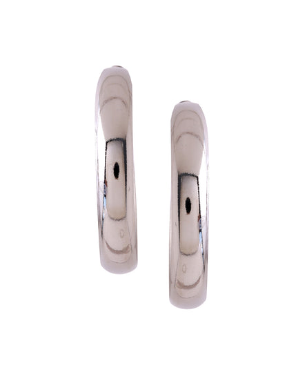 Women's Silver plated hoop earrings