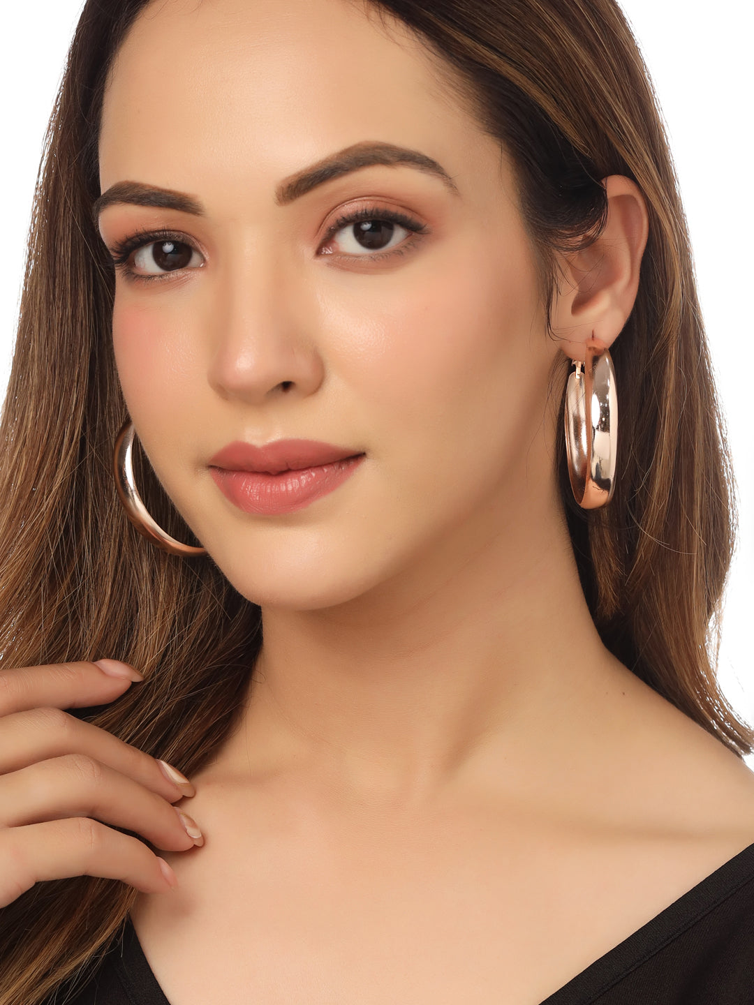 Women's Gold plated hoop earrings