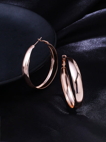 Women's Gold plated hoop earrings