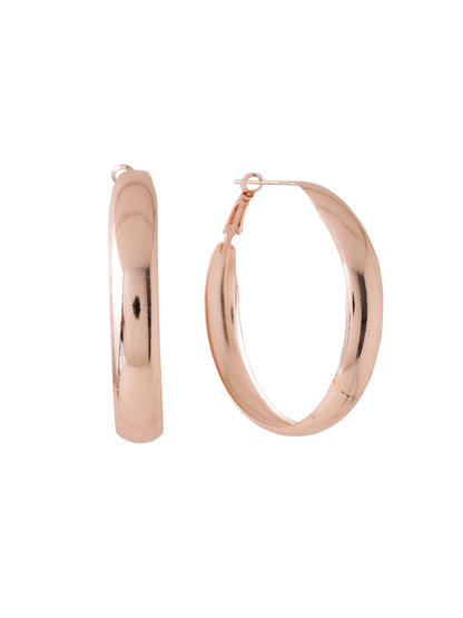 Women's Gold plated hoop earrings