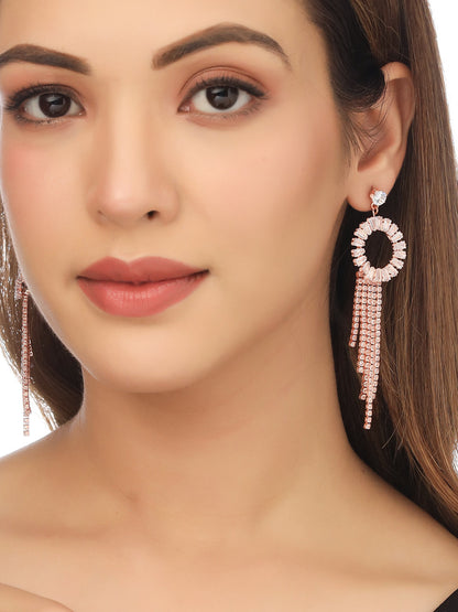 Women's Gold toned contemporary Drop Earrings