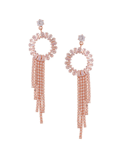 Women's Gold toned contemporary Drop Earrings