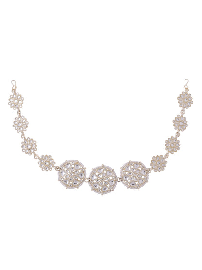 Women's Gold-Plated Traditional Trending Matha Patti