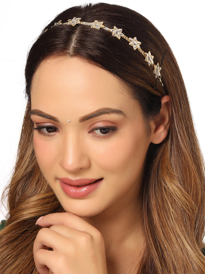 Women's Gold-Plated Traditional Trending Matha Patti