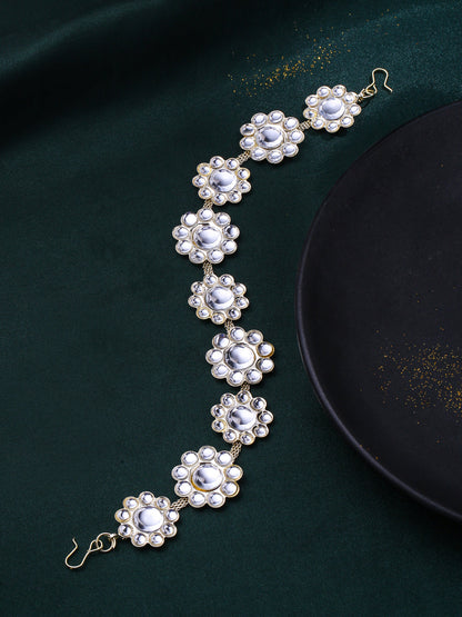 Women's Gold-Plated Traditional Trending Matha Patti