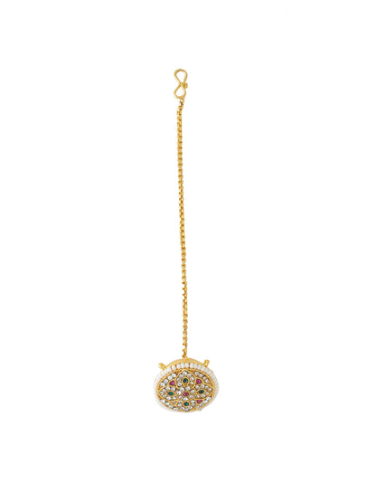 Women's Trending Stylish Gold-Plated Maang Tikka