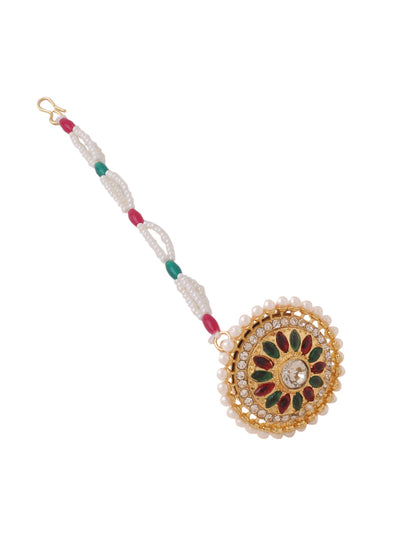 Women's Trending Stylish Gold-Plated Maang Tikka