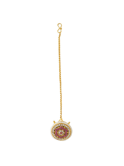 Women's Trending Stylish Gold-Plated Maang Tikka