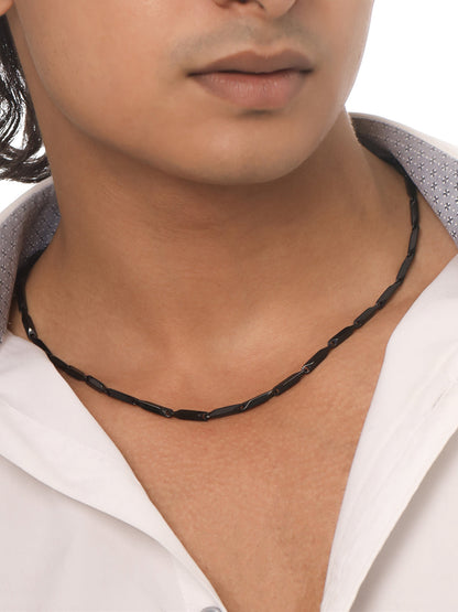 Men's Black Metal Chain