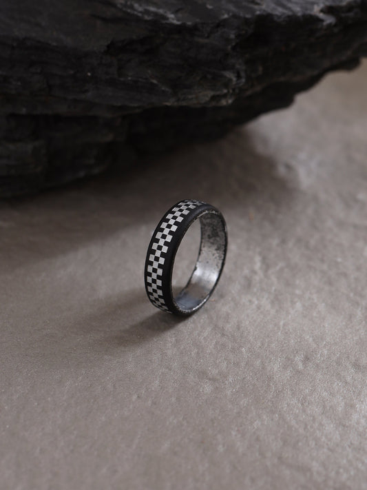Men's Black Metal Ring