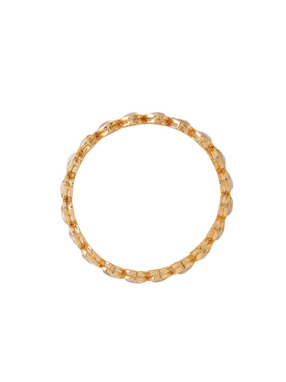 Women's Set Of 2 Gold-Plated Kundan Studded Traditional Bangles