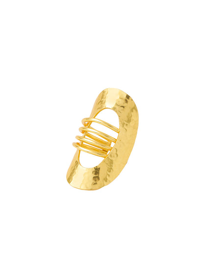 Women's Western Gold Plated Adjustable Finger Ring