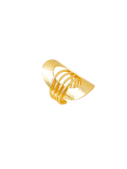 Women's Western Gold Plated Adjustable Finger Ring