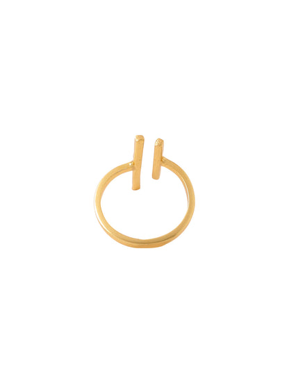 Women's Western Gold Plated Ajustable Finger Ring
