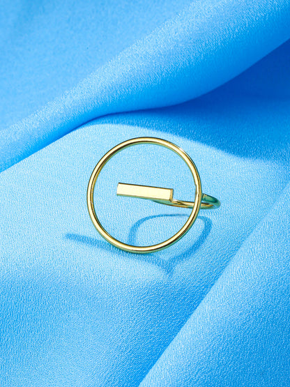 Women's Gold Plated adjustable finger Ring