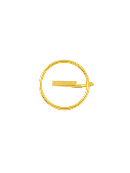 Women's Gold Plated adjustable finger Ring
