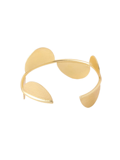 Women's gold plated adjustable Kada bracelet