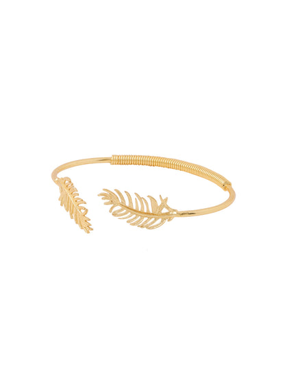 Women's gold plated adjustable Kada bracelet