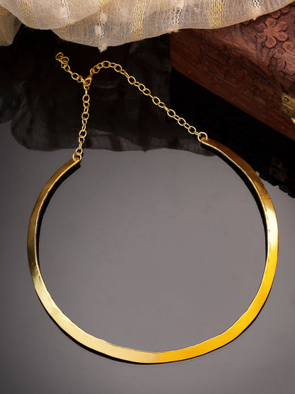 Women's gold plated choker Necklace