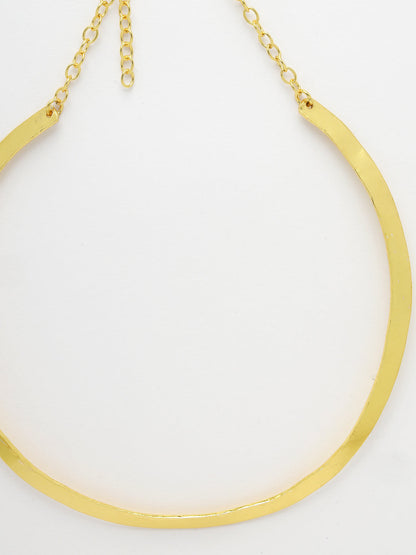 Women's gold plated choker Necklace