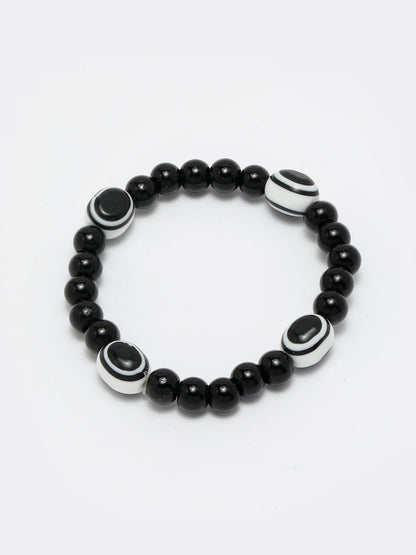 Unisex evil eye beaded adjustable bracelet