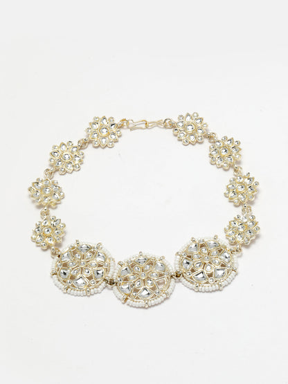 Women's Gold-Plated Traditional Trending Matha Patti