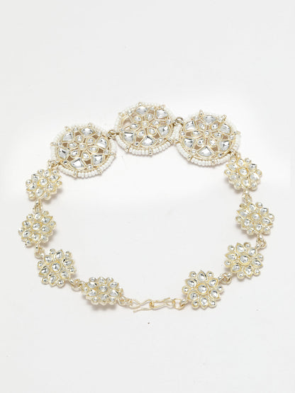 Women's Gold-Plated Traditional Trending Matha Patti