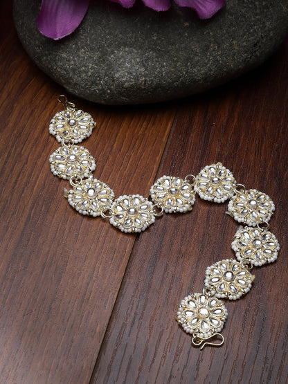 Women's Gold-Plated Traditional Trending Matha Patti