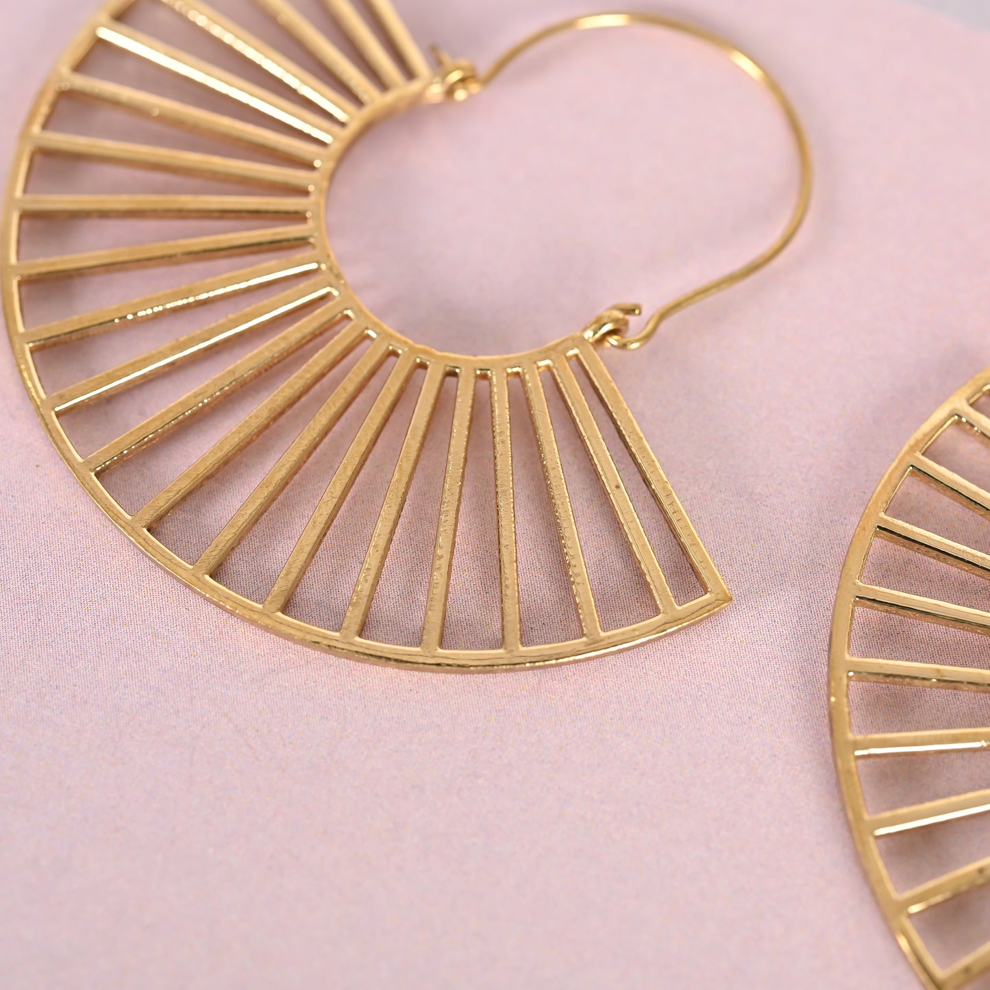 Women's Golden hoop earrings