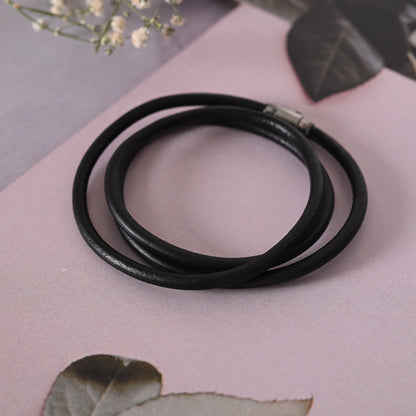 Men's Black wraparound bracelet