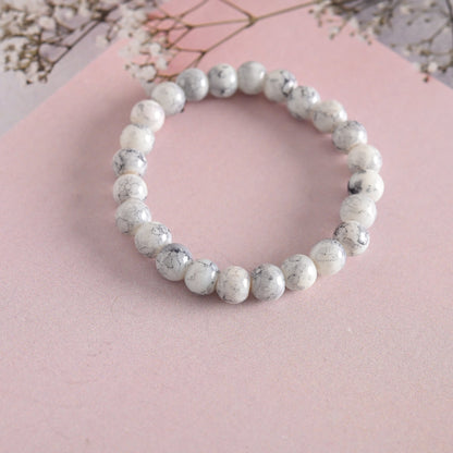 Unisex Marbel Elasticated Bracelet