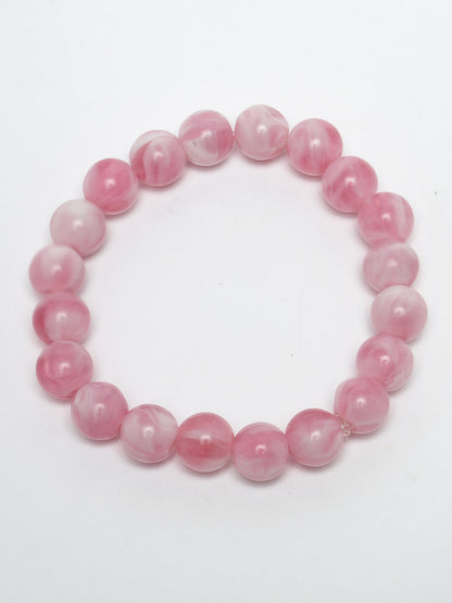 Unisex Set Of 4 Artificial Beads-Beaded Evil Eye Elasticated Bracelet