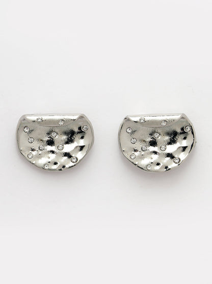 Women's Silver-Plated Contemporary Studs Earrings