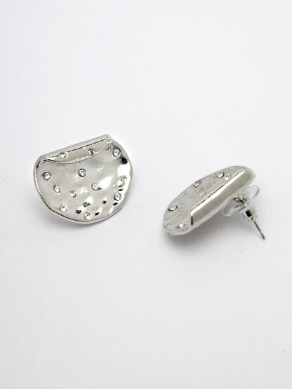 Women's Silver-Plated Contemporary Studs Earrings