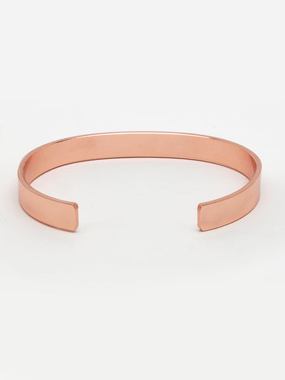 Men's Rose Gold Stainless Steel Cuff Bracelet