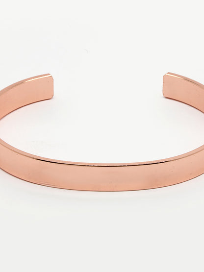 Men's Rose Gold Stainless Steel Cuff Bracelet