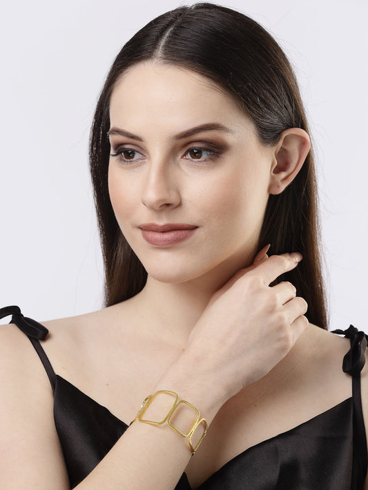 Women's Gold-plated Western Cuff Bracelet